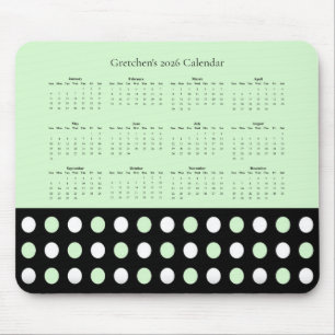 Mousepad Padrão de Bolinhas – Calendário 2026