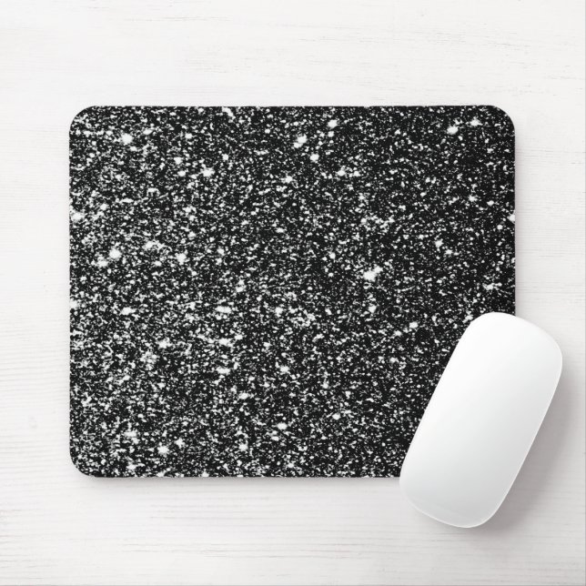 Mousepad padrão de brilho preto (Com mouse)