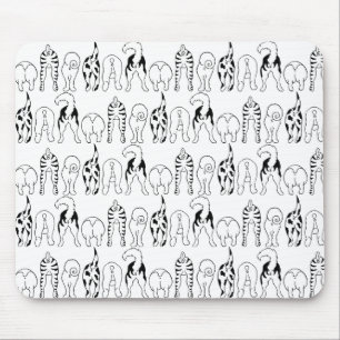 Mousepad Padrão de Bumbuns de cães