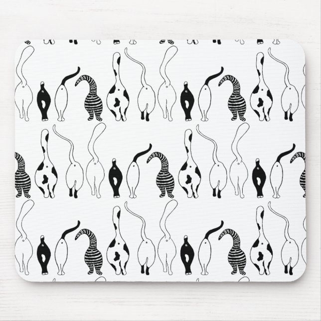 Mousepad Padrão de Bumbuns de Cat (Frente)