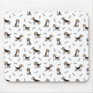 Mousepad Padrão de cães bichos