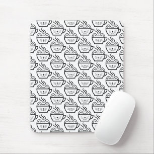 Mousepad Padrão de Café Cat