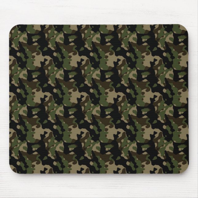 Mousepad Padrão de Camouflage do Exército Verde (Frente)
