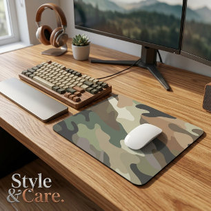 Mousepad Padrão de Camuflagem Moderno Atraente