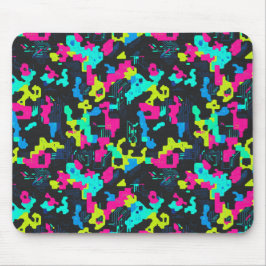 Mousepad Padrão de Camuflagem Neon
