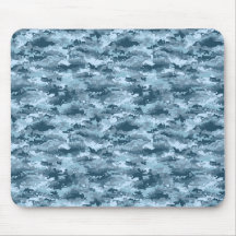 Padrão de camuflagem pixelada militar azul