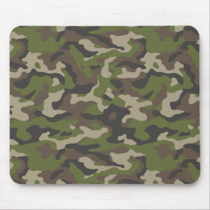 Mousepad Padrão de Camuflagem Verde