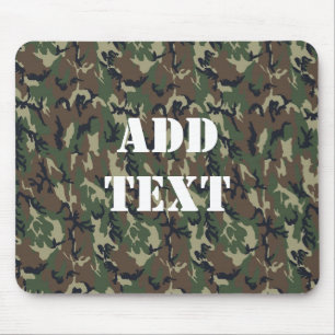 Mousepad Padrão de Camuflagem Verde Militar