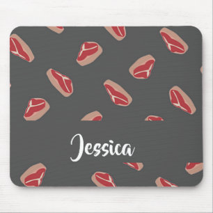 Mousepad Padrão de carne de bife nas cinzas