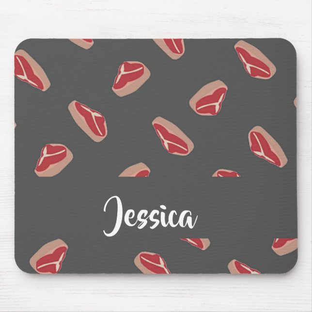 Mousepad Padrão de carne de bife nas cinzas (Frente)