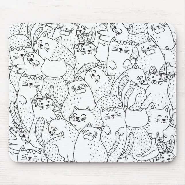 Mousepad Padrão de Cat (Frente)