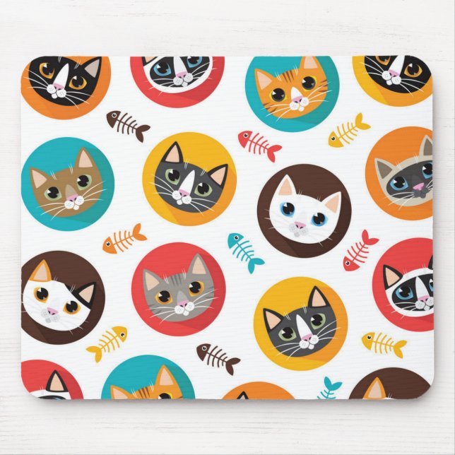 Mousepad Padrão de Cat (Frente)