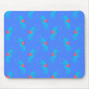 Mousepad Padrão de Cavalo Azul