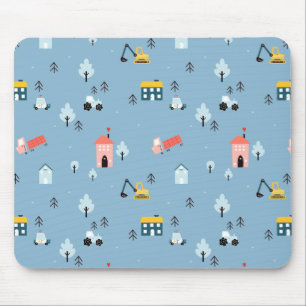 Mousepad Padrão de Cena da Cidade do Portão Bonito