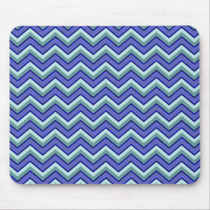 Mousepad Padrão de Chevron do Sapphire Azul
