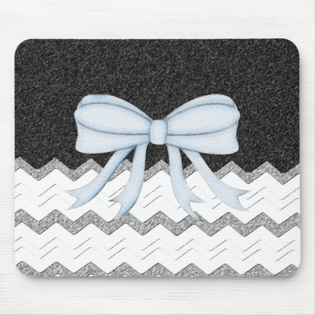 Mousepad Padrão de Chevrons Festa de Chuveiro Escritório De (Frente)