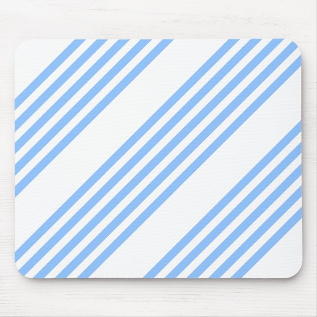 Mousepad Padrão de cinco faixas azuis e brancas (Frente)