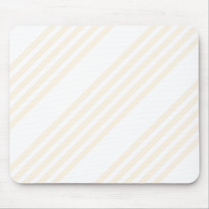 Mousepad Padrão de cinco faixas bege e branco