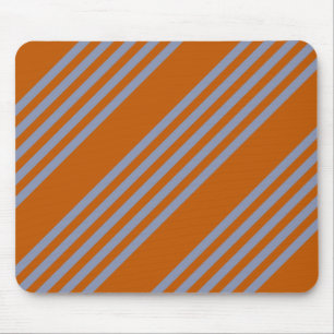Mousepad Padrão de cinco faixas de cinza azul e laranja que