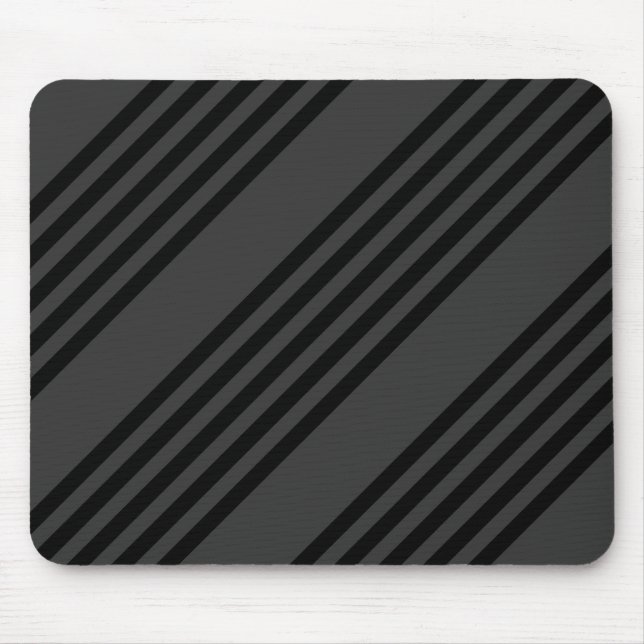 Mousepad Padrão de cinco faixas de preto e carvão (Frente)
