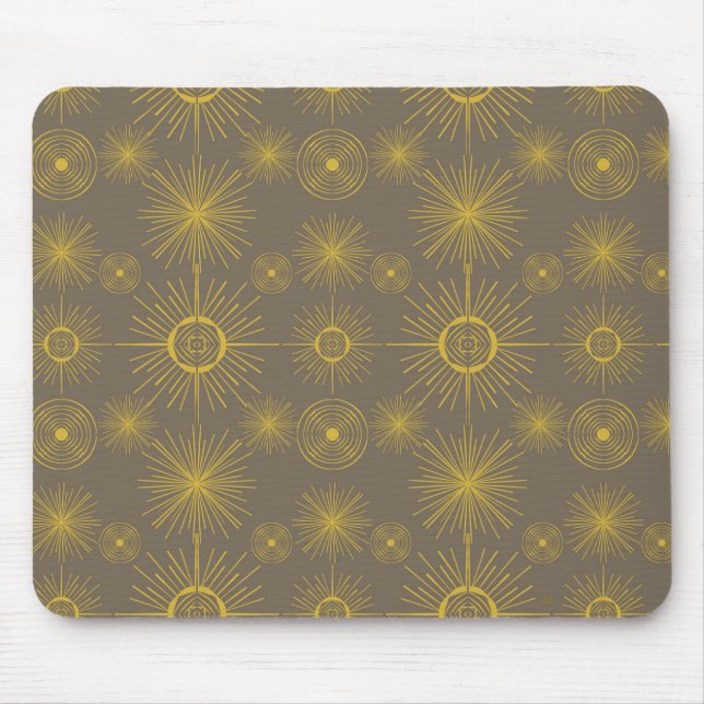 Mousepad Padrão de Cinza das Estrelas do Sol Celestial (Frente)
