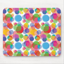 Mousepad Padrão de Círculo Colorido