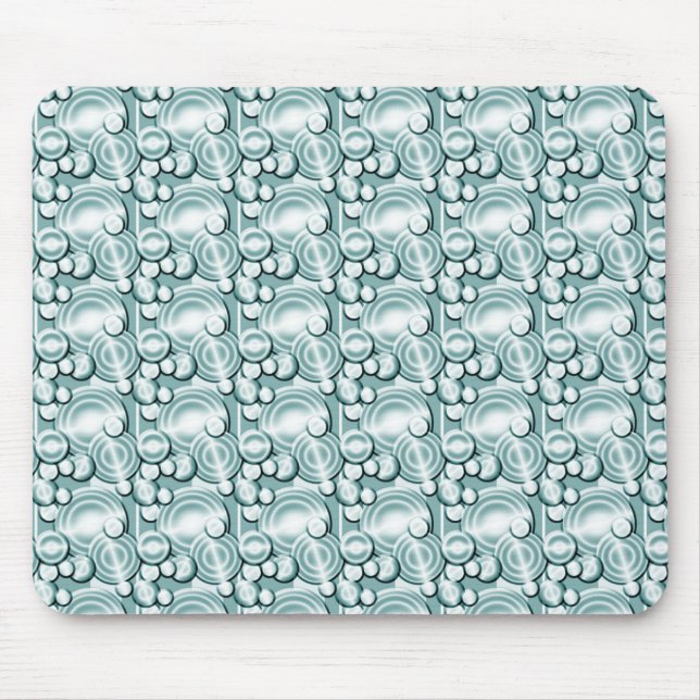 Mousepad Padrão de Círculos Azuis (Frente)