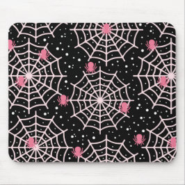 Mousepad Padrão de Cobwebs e aranhas do Halloween