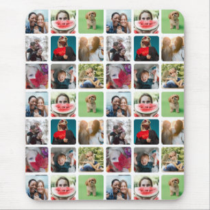 Mousepad Padrão de Colagem de Fotos do Modern Keepsasaame