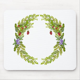 Mousepad Padrão de coloração aquosa de bagas