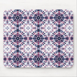 Mousepad Padrão de Coluna Azul e Vermelho