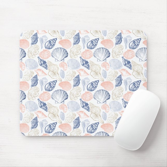 Mousepad Padrão de conchas (Com mouse)
