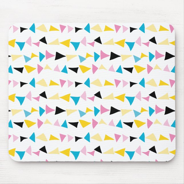 Mousepad Padrão de confete de forma geométrica moderna (Frente)