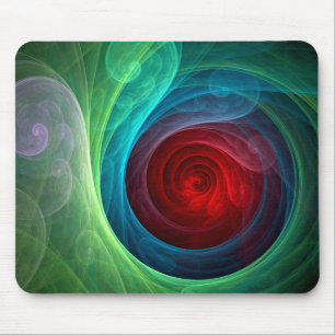 Mousepad Padrão de cor de Abstrato de arte flexível de temp