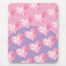 Padrão de Coração com Diamante Rosa – Fofo e Elega