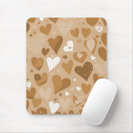 Mousepad  Padrão de corações.