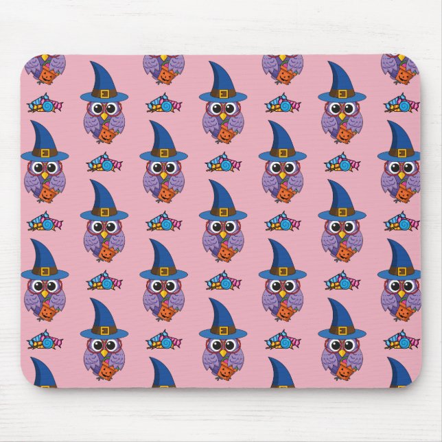 Mousepad Padrão de Coroa do Assistente de Cartoon (Frente)