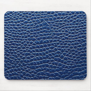 Mousepad Padrão de couro azul escuro