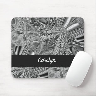 Mousepad padrão de cristais de cinza Abstrato