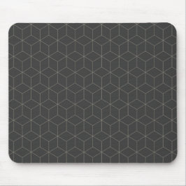 Mousepad Padrão de Cubo 3D Minimalista
