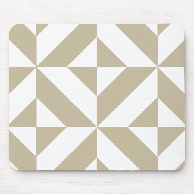 Mousepad Padrão de Cubo Clay Geométrico Deco (Frente)