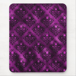 Mousepad Padrão de Damasco com Glitter Glam Ombre Roxo