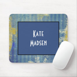 Mousepad Padrão de Denim Pinçado Divertido Personalizado