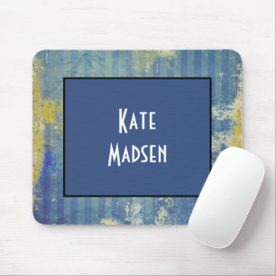 Mousepad Padrão de Denim Pinçado Divertido Personalizado