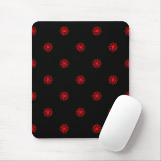 Mousepad Padrão de design floral inspirado em gótico elegan