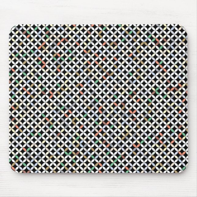 Mousepad Padrão de Diamante Curvo Prismático (Frente)