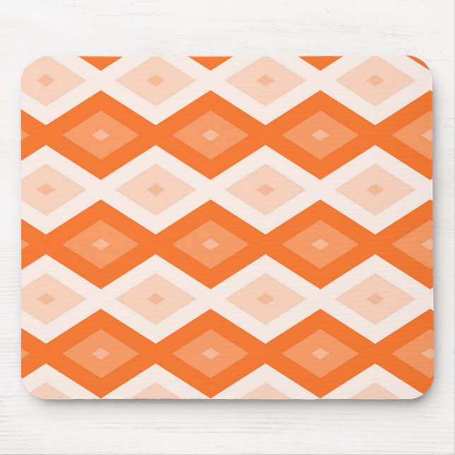 Mousepad Padrão de diamante de laranja (Frente)