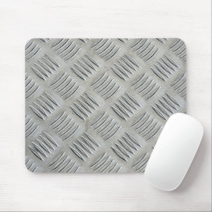 Mousepad Padrão de Diamante de Textura de Alumínio