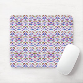 Mousepad Padrão de Diamante Geométrico Étnico Pastel Modern