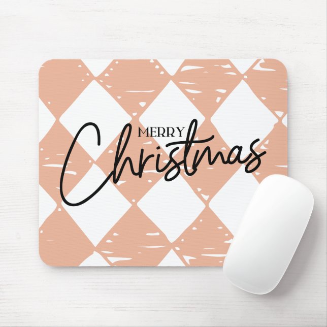 Mousepad Padrão de diamante pintado manualmente moderno Cor (Com mouse)